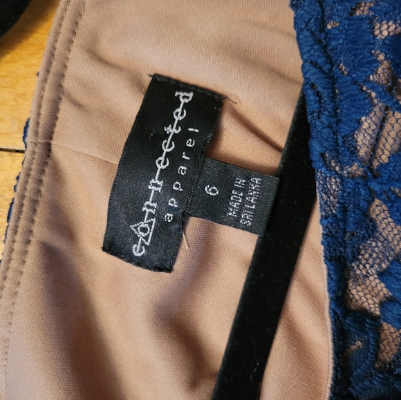 Connected Apparel Blue Dress - Picture 3 of 4